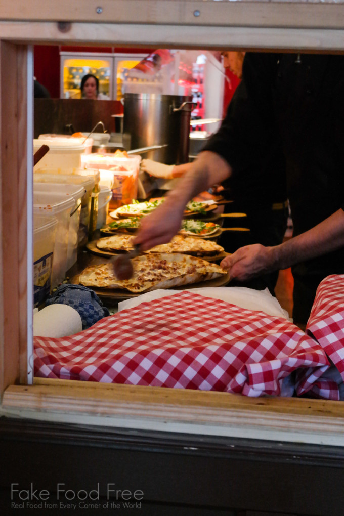 Flammkuchen | What to Eat and Drink at Berlin Christmas Markets | Fake Food Free Travels