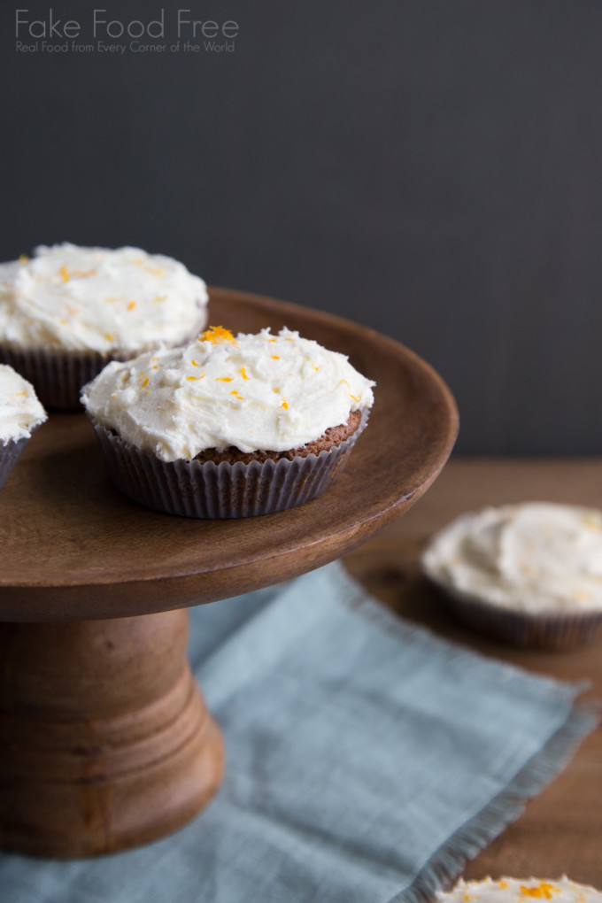 Gingerbread Cakes with Orange Buttercream Frosting Recipe | Fake Food Free