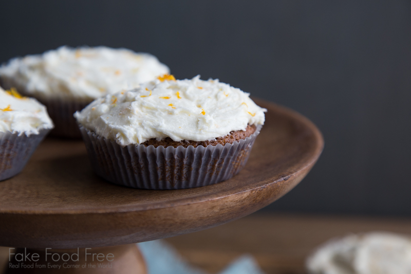 Gingerbread Cakes with Orange Buttercream Frosting Recipe | Fake Food Free