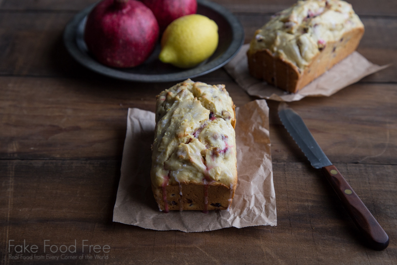Pomegranate Lemon Cake Recipe | Fake Food Free