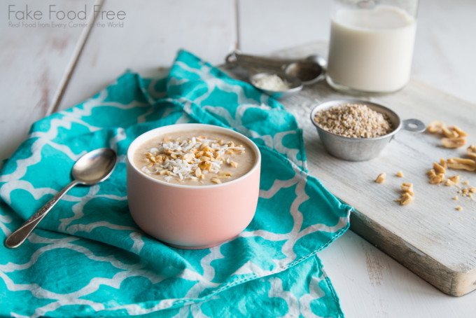 Overnight Oats with Maple, Peanut Butter and Coconut | Recipe | Fake Food Free