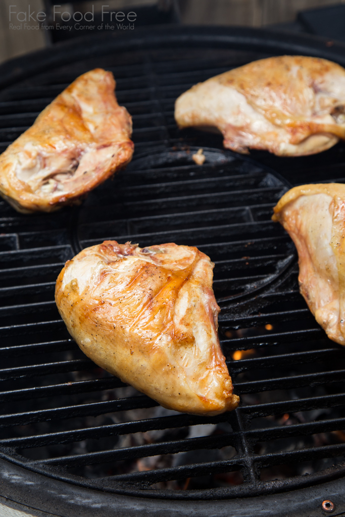 Grilled Bone In Chicken Breast Recipe | Fake Food Free #sponsored