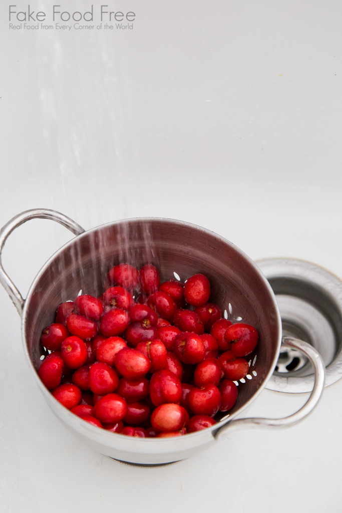 Cherry prep for homemade cherry tarts! | Fake Food Free