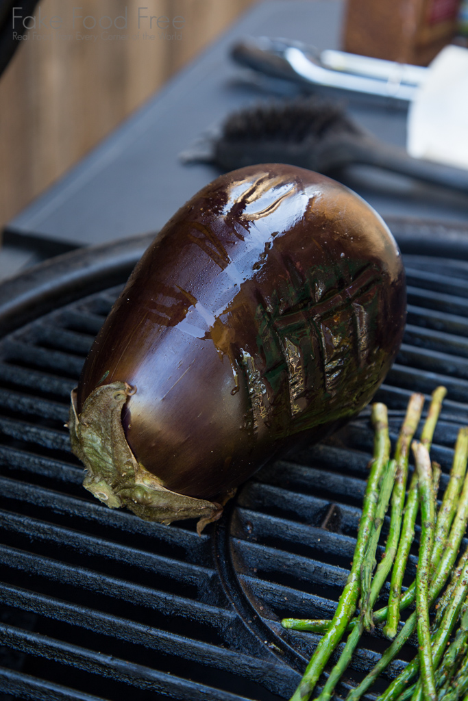 Grilled Eggplant for Baba Ganoush Recipe | Fake Food Free