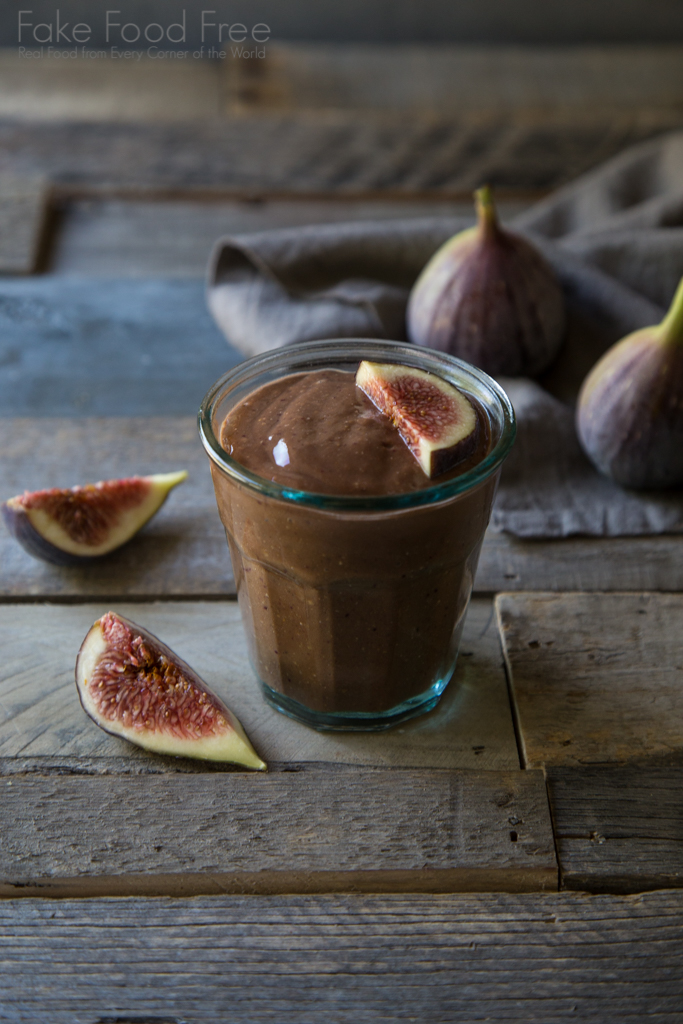 Chocolate Fig Breakfast Shake | Fresh Fig Recipes from FakeFoodFree.com