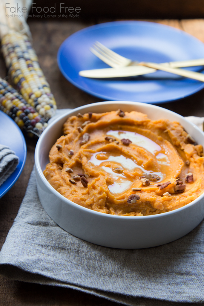 Make this Honey Butter Whipped Sweet Potatoes recipe for Thanksgiving!
