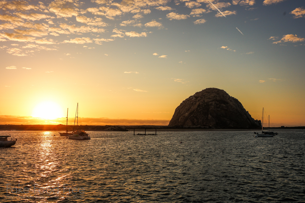 Sunset in Morro Bay, California | Fake Food Free