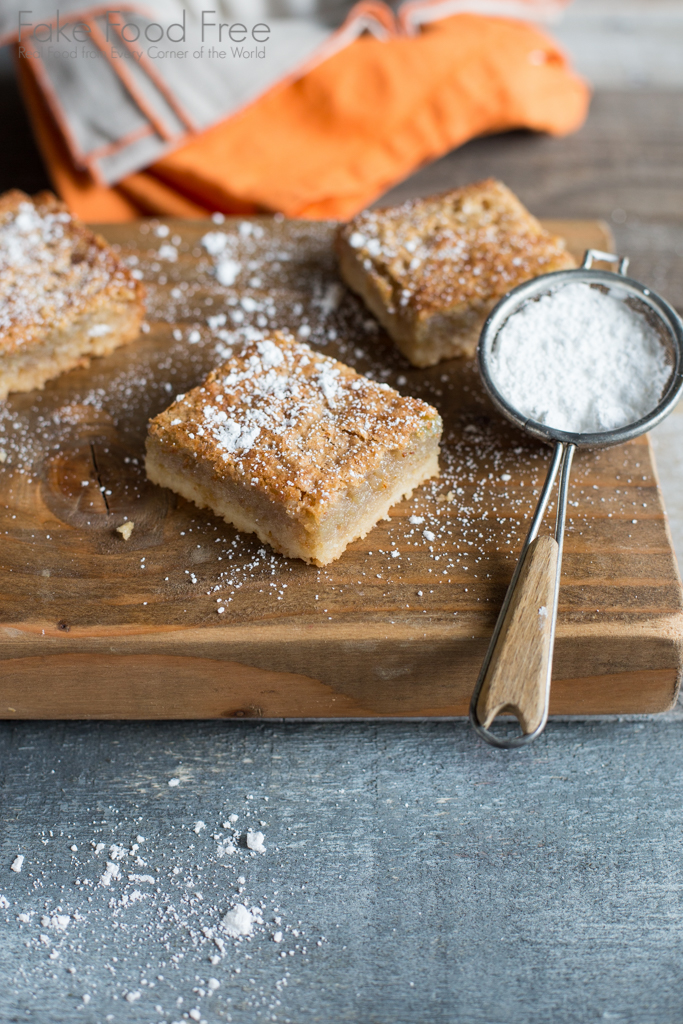 Dessert Bars made with coconut oil and fresh orange | Recipe on Fake Food Free