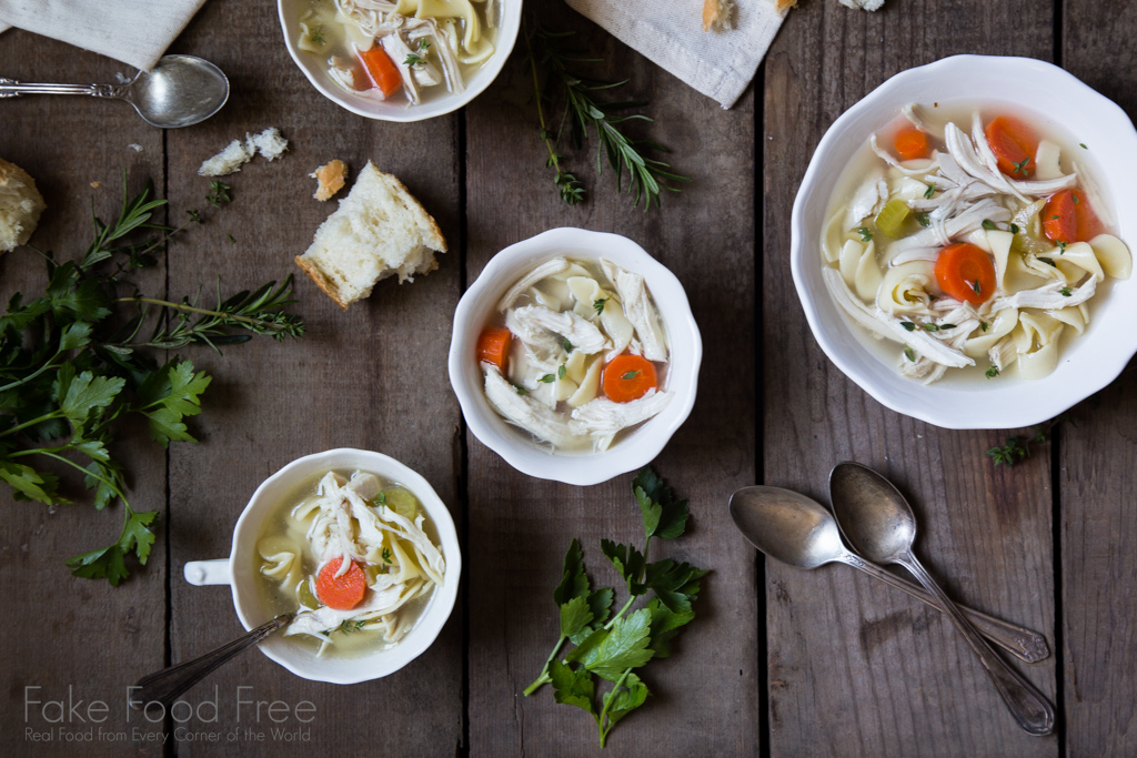 Chicken Herb Soup with Bone Broth Recipe | Sponsored Post