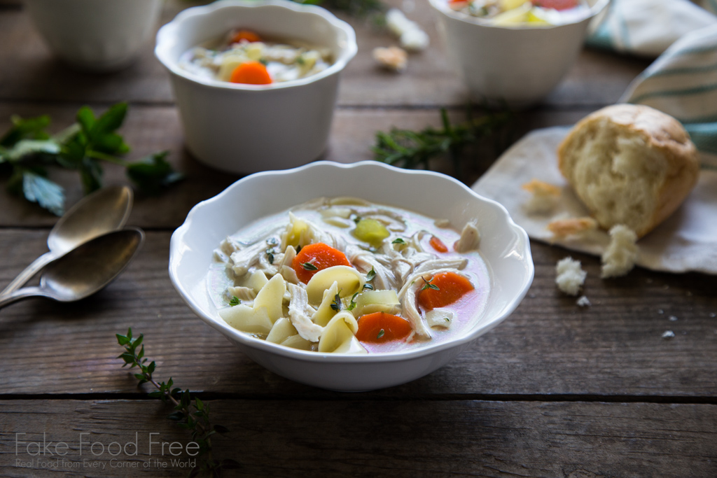 Chicken Herb Soup with Bone Broth Recipe | Sponsored Post