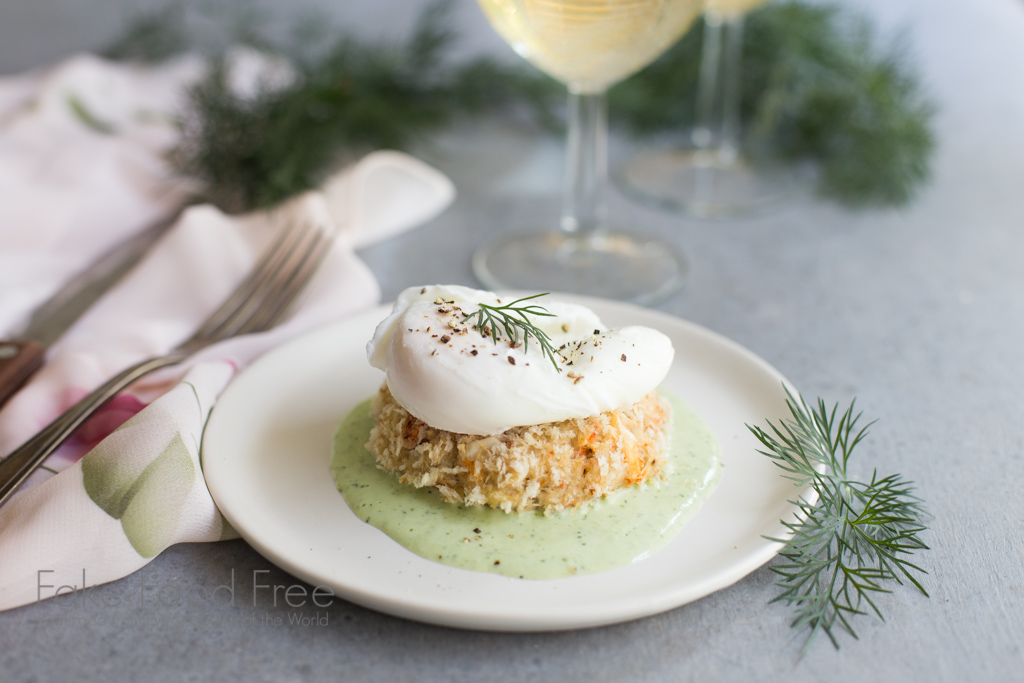 Crab Cakes Benedict recipe paired with Cultivar Wine Chardonnay (sponsored post)