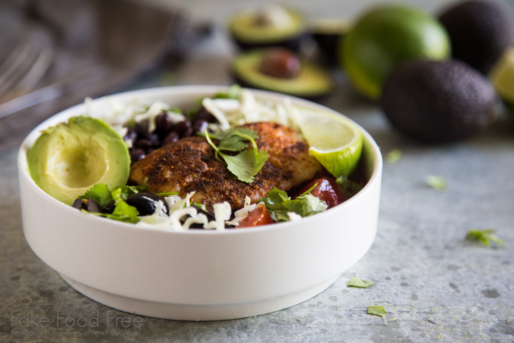 Easy fish taco bowls with brown rice and local avocados | Recipe
