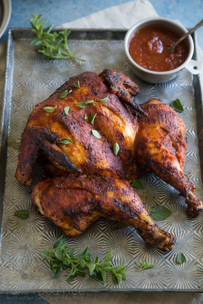  Chili-Lager Barbecue Sauce Recipe for Grilled Whole Chicken | Fake Food Free | Sponsored Post