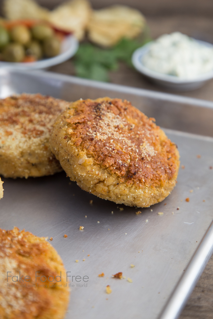 Plant-based Shawarma Spiced Fava Bean Burger Recipe | FakeFoodFree.com | Sponsored