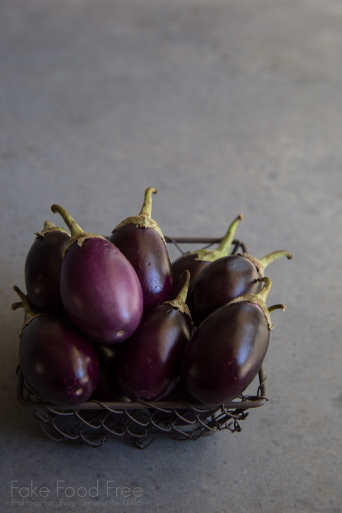 Indian Eggplant, often called baby eggplant