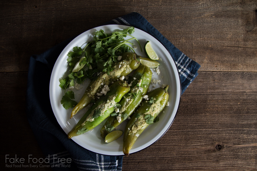 Hatch Chiles stuffed with shrimp recipe 