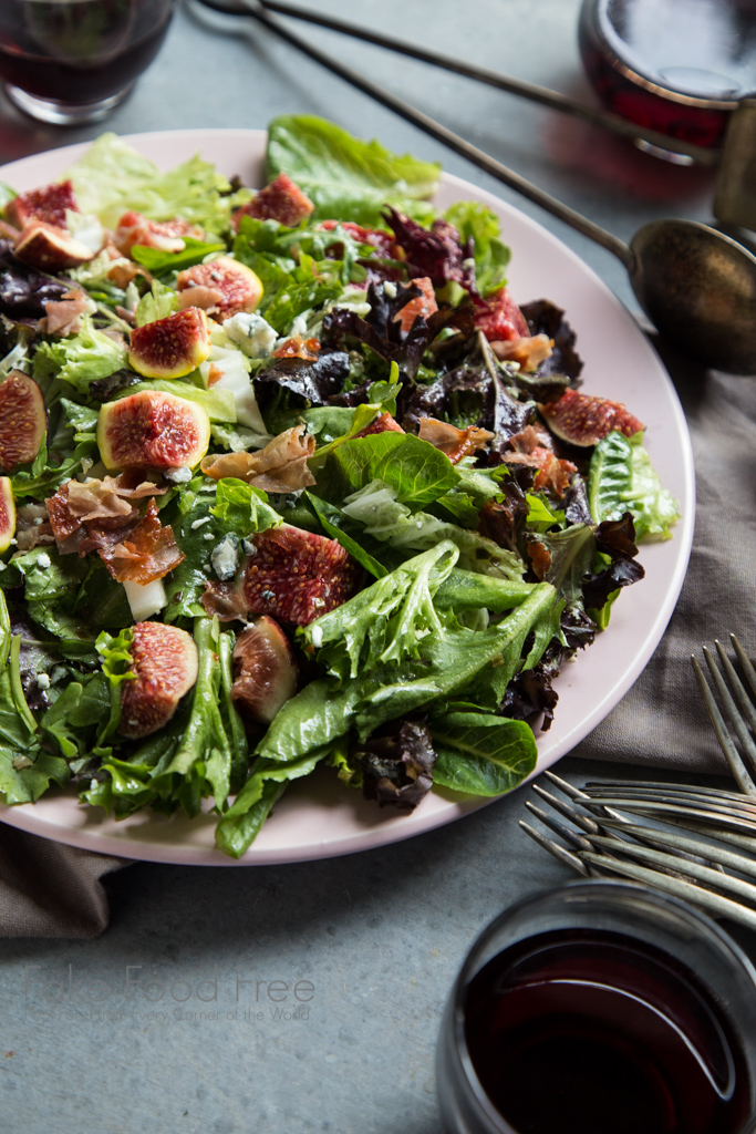 Crispy Prosciutto Fig Salad with Lemon, Chive and Honey Dressing Recipe