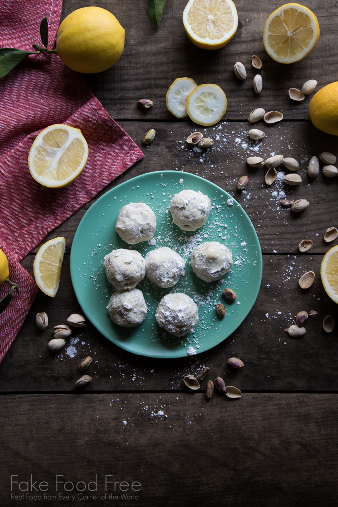 Lemon Pistachio Tea Cake Recipes | FakeFoodFree.com