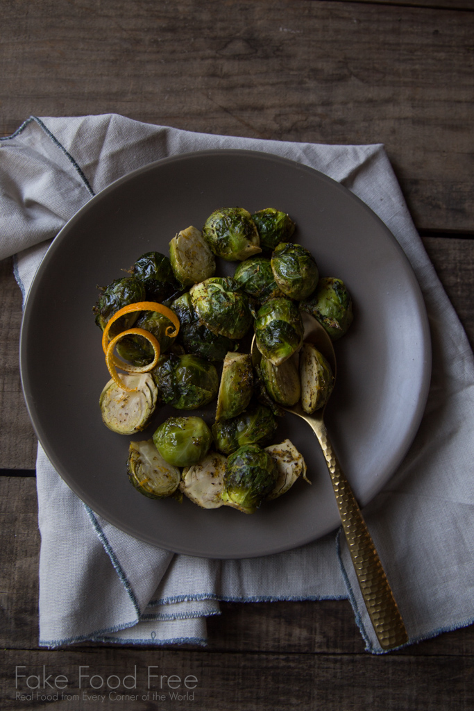 Orange Jasmine Brussels Sprouts Recipe | FakeFoodFree.com