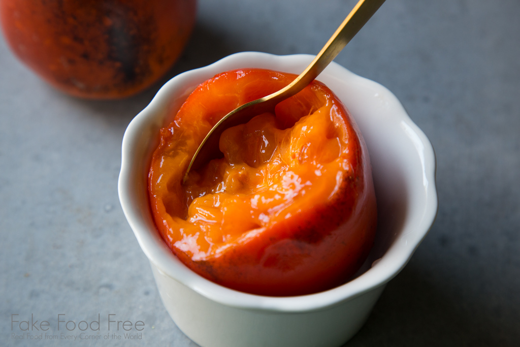 The best way to eat a Hachiya persimmon | FakeFoodFree.com