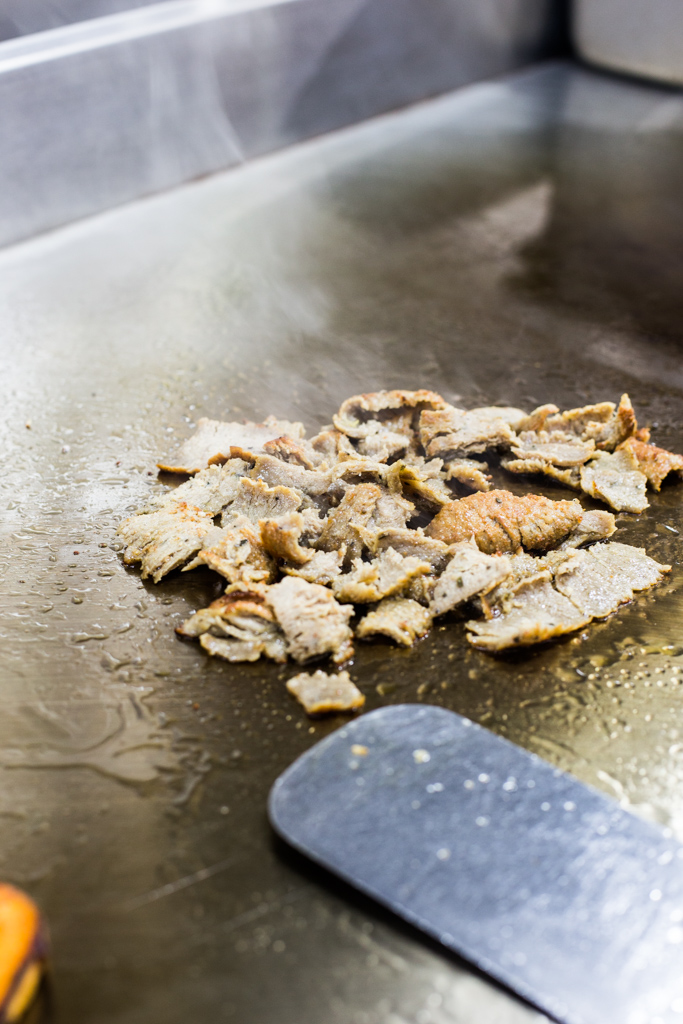 Gyro meat for the Monte Gyro served at Pita Kabob's Food on Tap night!