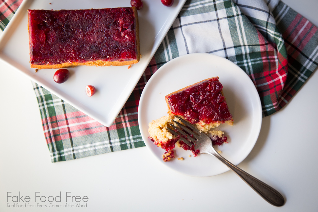 Cranberry Upside Down Cake for the holidays! 