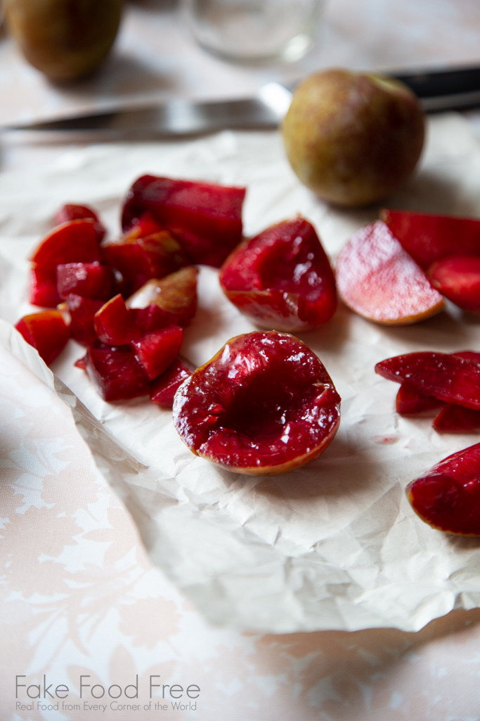 Beautiful Satsuma plums. Get the recipe for Satsuma Plum Red Chili Jam at FakeFoodFree.com.