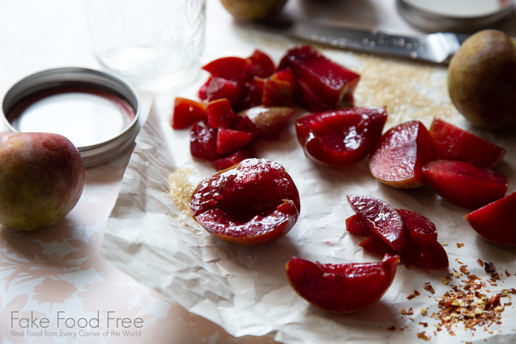 Recipe for Satsuma Plum Red Chili Jam at FakeFoodFree.com