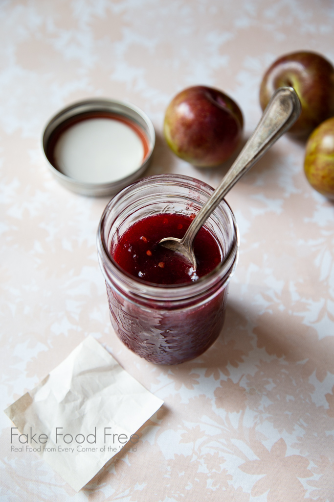 Satsuma Plum Red Chili Jam Recipe | FakeFoodFree.com