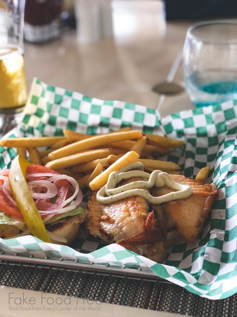 Local Fish Sandwich from Sandals La Toc St. Lucia | Travel tips at FakeFoodFree.com