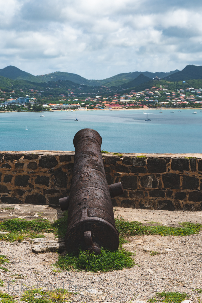 View from Fort Rodney Pigeon Island St. Lucia | Travel tips at FakeFoodFree.com
