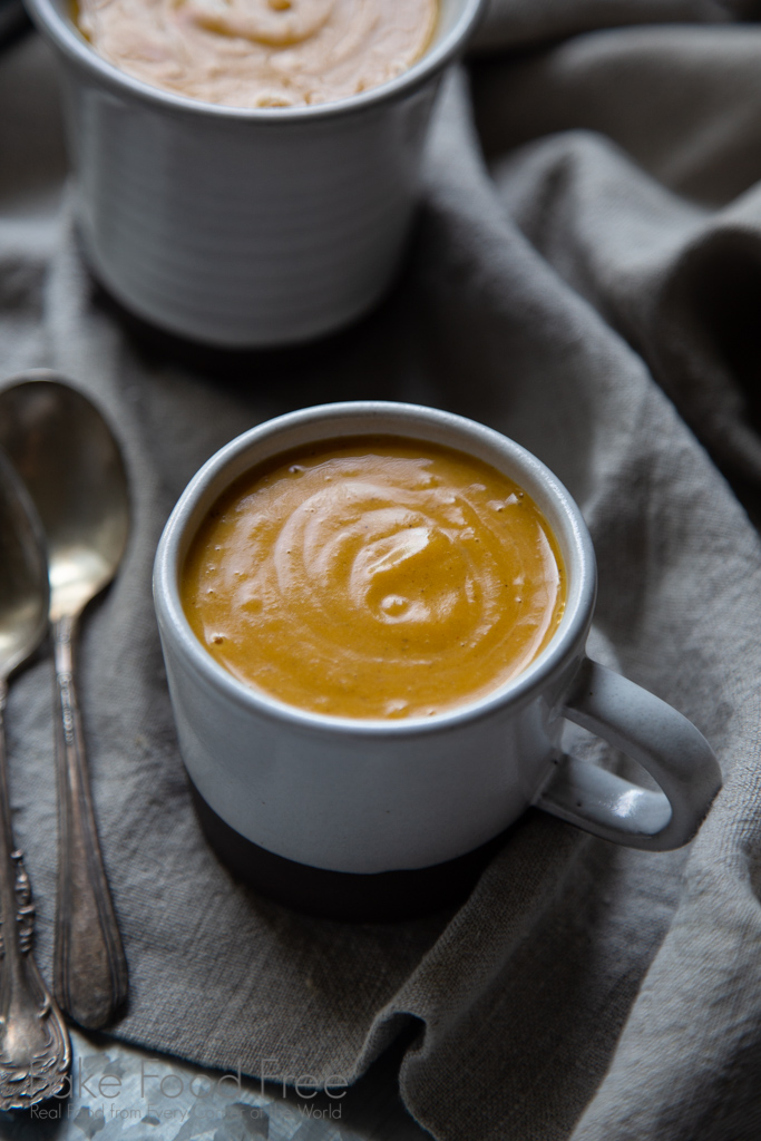 Easy Butternut Squash Soup Recipe made with almond milk and brown butter. | FakeFoodFree.com #soup #starters #souprecipes #easyrecipes #healthyeating #healthyrecipes #thanksgivingideas #dairyfree