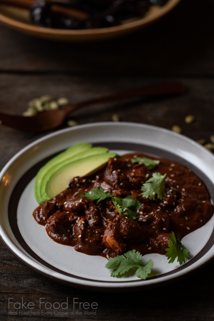 Chicken Mole in Puebla Style | Recipe from Healthy Sous Vide by Jason Logsdon #mole #molerecipe #chickendinners #chickenrecipes #sousviderecipes #mexicanfood