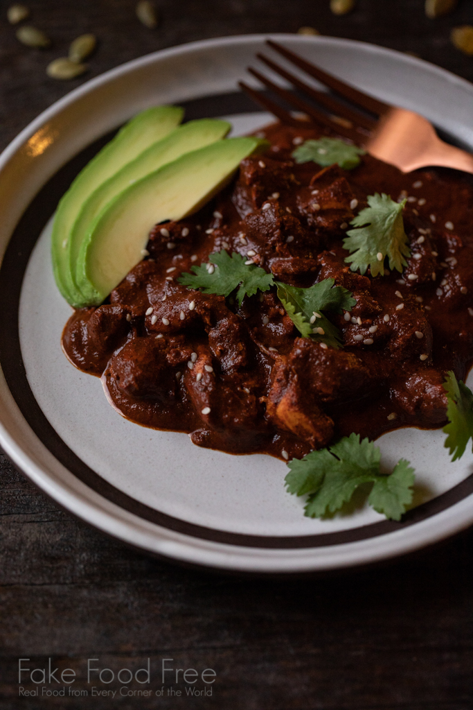 Recipe for homemade chicken mole! #mole #molerecipe #chickendinners #chickenrecipes #sousviderecipes #mexicanfood