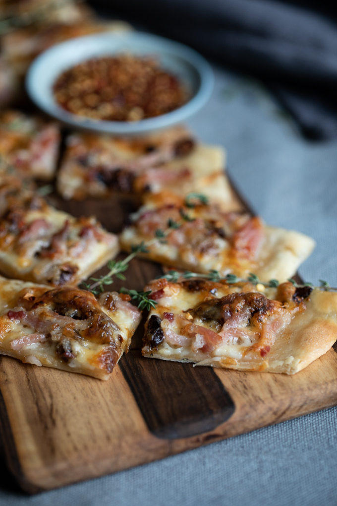 Fig Bacon Cheddar Flammkuchen Recipe