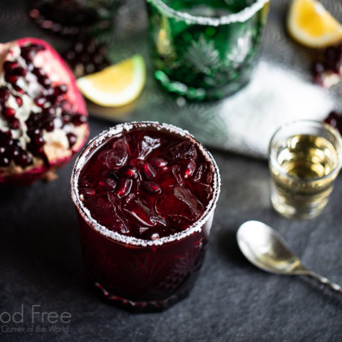 Pomegranate Pickled Pepper Margaritas